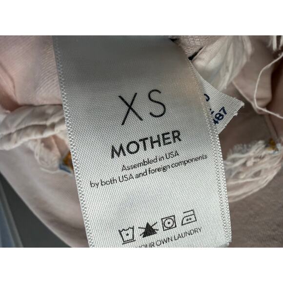 Mother Dut Dunked in Trouble The cut Drifter Jean Jacket Distressed Sz XS - Picture 8 of 10